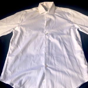 Calvin Klein Dress. White. L. 34/35. 16.5 16 1/2